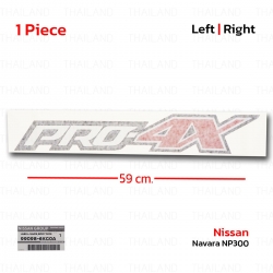 Sticker สติ๊กเกอร์ "PRO-4X" ของแท้ 1 ชิ้น สีขาว,ดำ,แดง สำหรับ Nissan Navara NP300 D23 4x2 4x4 Pick Up ปี 2020-2022